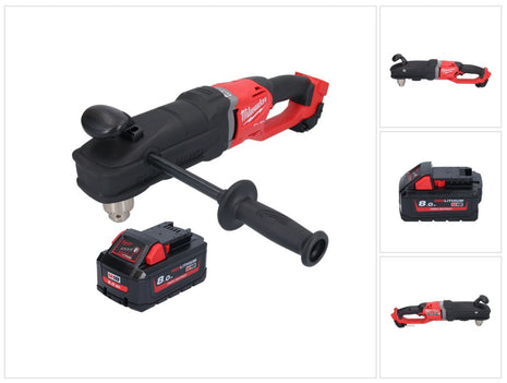 Milwaukee M18 FRAD2-801 Cordless angle drill 18 V 122 Nm brushless + 1x rechargeable battery 8.0 Ah - without charger