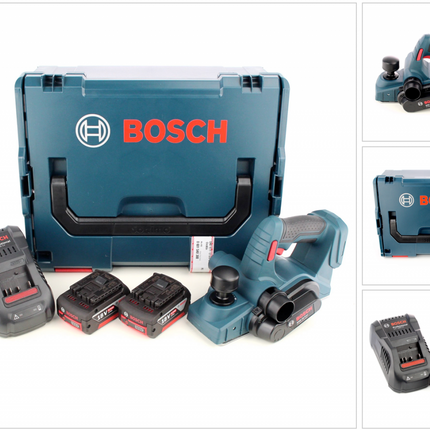 Bosch GHO 18 V-LI Akku Hobel 18V + 2x Akku 5,0Ah + Ladegerät + L-Boxx - Toolbrothers