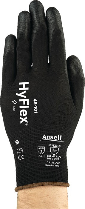 ANSELL guanti HyFlex(R) 48-101 taglia 10 nero ( 4000371048 )