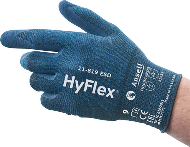 ANSELL guanti HyFlex 11-819 ESD taglia 10 blu ( 4000391222 )