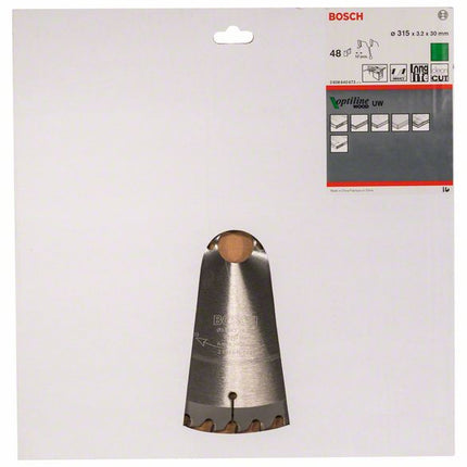 Lama circolare BOSCH Optiline Wood Ø esterno 315 mm Numero di denti 48 WZ ( 8000342030 )
