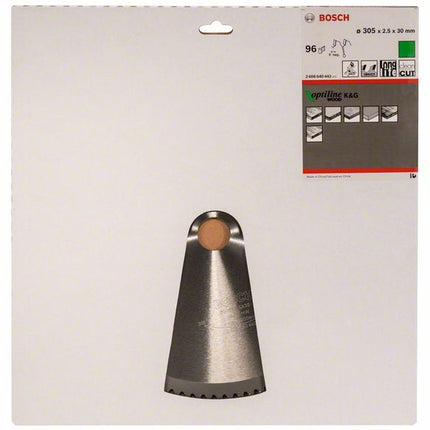 BOSCH Hoja de sierra circular Ø exterior 305 mm Número de dientes 96 WZ/N ( 8000342029 )