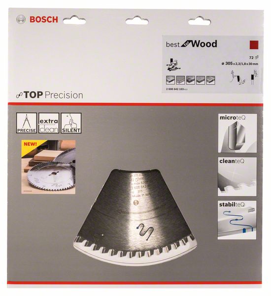 BOSCH Hoja de sierra circular Ø exterior 305 mm Número de dientes 72 WZ ( 8000342292 )