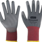 Guantes HONEYWELL Workeasy 13G GY PU 1 talla 10 gris/rojo ( 4000391457 )