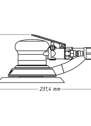 HAZET pneumatic random orbit sander 9033-2 150 mm ( 4000898934 )