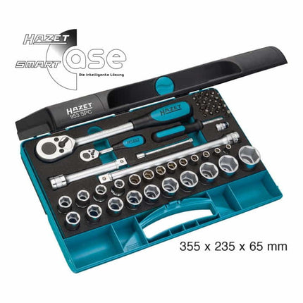 Zestaw kluczy nasadowych HAZET 953SPC 47-częściowy 1/4 + 1/2 ″ ( 4000822783 )