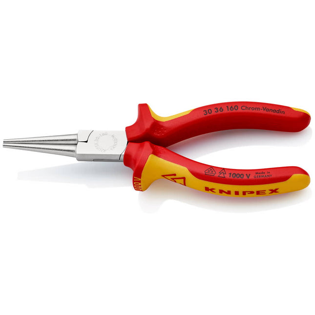KNIPEX long nose pliers overall length 160 mm shape 3 ( 4000810304 )