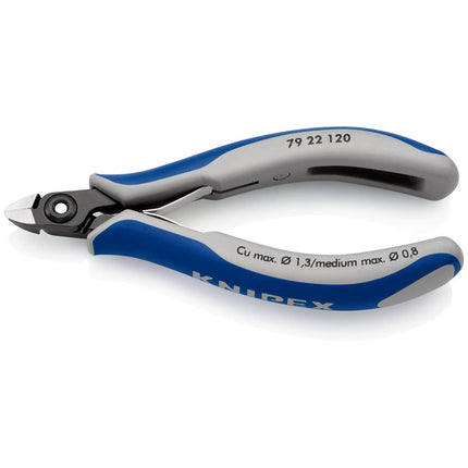 KNIPEX precision electronics diagonal cutters length 120 mm shape 2 ( 4000810825 )