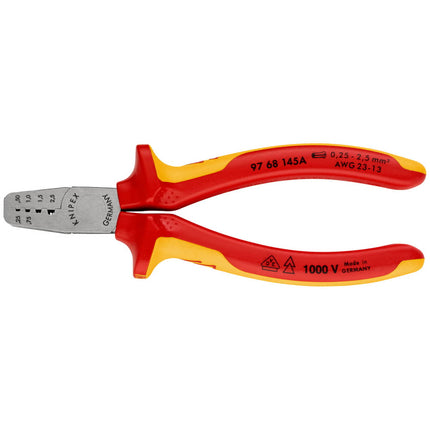 Pinze per crimpare i fili KNIPEX lunghezza totale 145 mm ( 4000795074 )