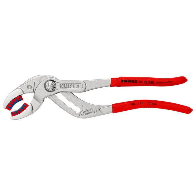 Pinza per sifoni/connettori KNIPEX Lunghezza 250 mm Larghezza di serraggio 10 - 75 mm ( 4000795331 )