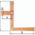 GAH window shutter angle hinge length 250 x 200 mm width 30 mm thickness 3 mm ( 8002392505 )