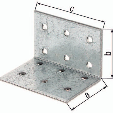 GAH perforated plate angle ETA-8/165 40 x 40x60mm ( 3000200335 )