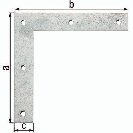 Staffa angolare GAH lunghezza 160 x 160 mm larghezza 30 mm spessore 3 mm ( 3000200377 )