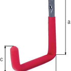 GAH wall hook U-shape red rubber projection 83 mm ( 8000256292 )