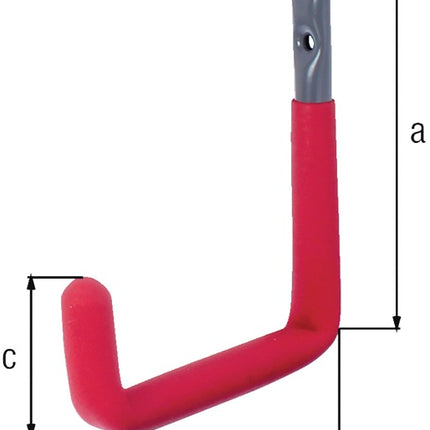GAH wall hook U-shape red rubber projection 83 mm ( 8000256292 )
