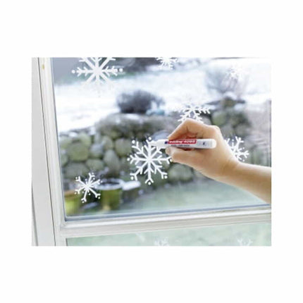 EDDING Marqueur à la craie 4095 2xblanc/jaune fluo/orange fluo/rose fluo ( 9000487975 )