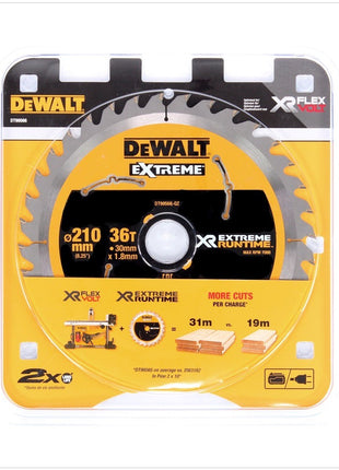 Dewalt DT 99566 XR FlexVolt Handkreissägeblatt 210 mm / 30 mm mit 36 Zähnen - Toolbrothers