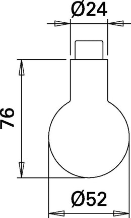 EDI Türknopflochteil K5 Edelstahl F00 ( 3000261379 )