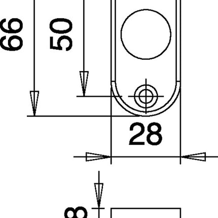EDI Drückerrosette 3392/0000 Aluminium F1 ( 3000200015 )