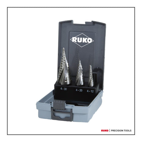 RUKO step drill set Ø 4-12/4-20/4-30 mm ( 4000601745 )