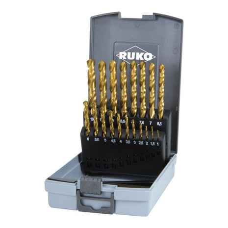 RUKO twist drill set DIN 338 type N nominal Ø 1-10x0.5 mm ( 4000600883 )