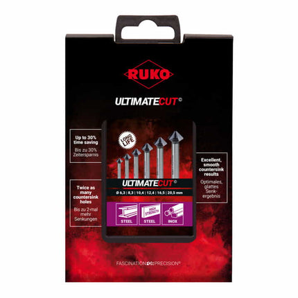 RUKO Set di svasatura DIN 335 90° ULTIMATECUT 6,3-20,5 mm ( 8000422527 )