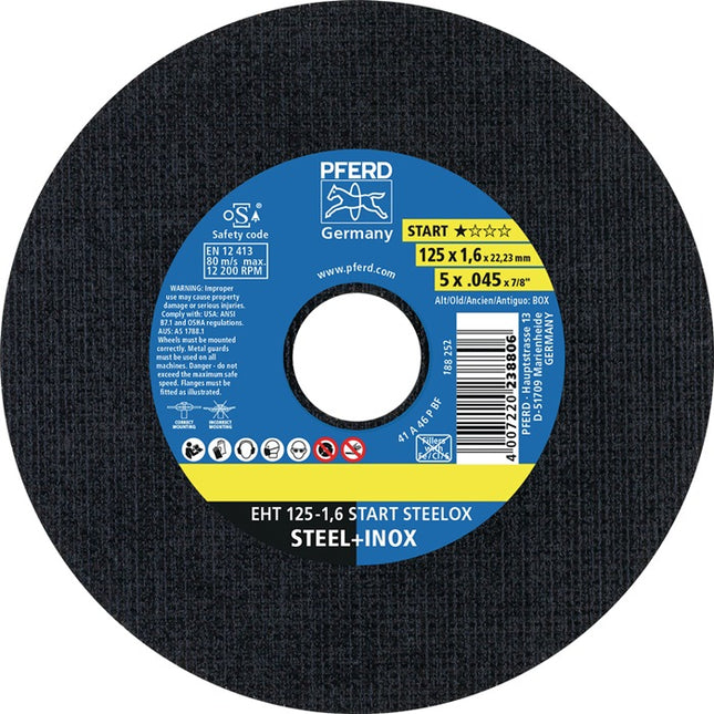 PFERD Disco da taglio START STEELOX D125x1,6mm diritto ( 4000844216 )