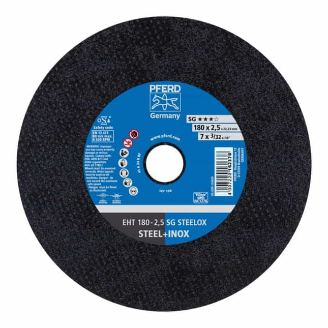 Disco de corte PFERD SG STEELOX D180x2,5mm recto ( 4000841317 )