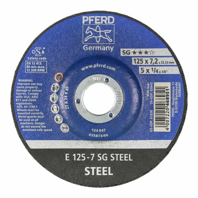 Disco de desbaste PFERD SG STEEL D125xS7.2mm ( 4000842705 )