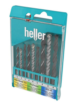 HELLER universal drill set 9-piece metal, wood and masonry drill ( 4000865123 )