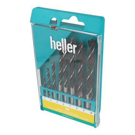 Juego de brocas espirales para madera HELLER CV 8 piezas ( 4000865117 )