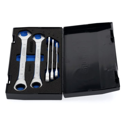 Zestaw kluczy płasko-oczkowych z grzechotką GEDORE 7R-005 5-częściowy o szerokości 8-19 mm ( 4000821988 )