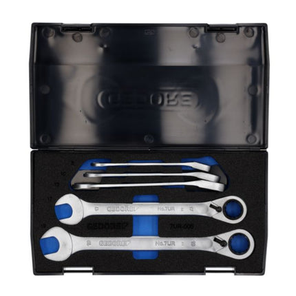 Set di chiavi a cricchetto GEDORE 7 UR-005 5 pezzi larghezze delle chiavi 8-19 mm ( 4000880491 )