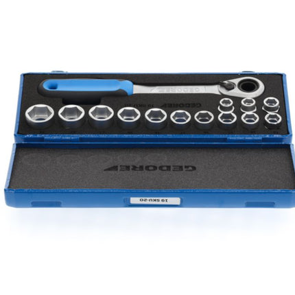GEDORE Steckschlüsselsatz 19 SKU-20 14-teilig 1/2 ″ ( 4000880518 )