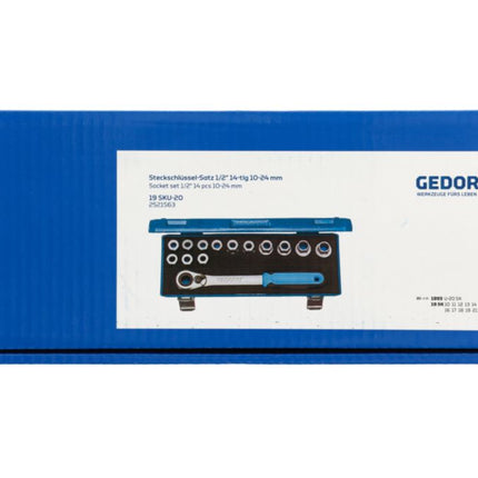 GEDORE Steckschlüsselsatz 19 SKU-20 14-teilig 1/2 ″ ( 4000880518 )