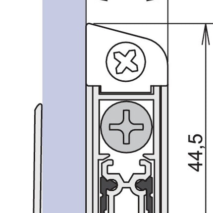 ATHMER Türdichtung Schall-Ex® GS-8 1-407 1-seitig Länge 833 mm ( 3327023075 )