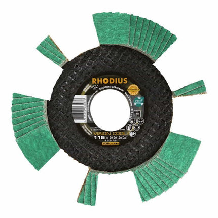 RHODIUS flap disc VISION COOL Ø 125 mm grain size 40 conical ( 4000841720 )