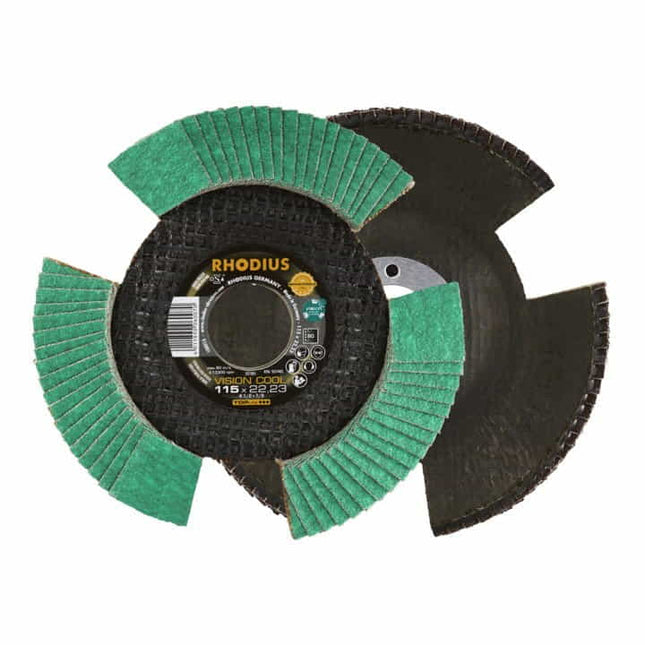 Disco de láminas RHODIUS VISION COOL Ø 125 mm granulometría 60 cónica ( 4000841721 )