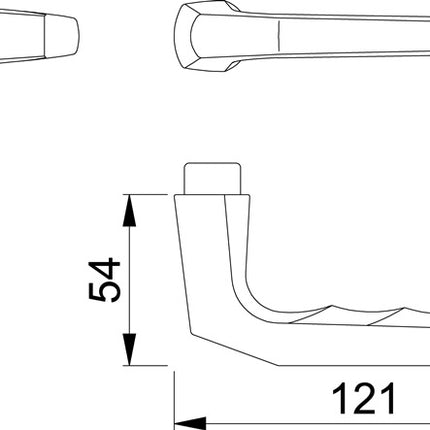 Par de manillas HOPPE Frankfurt 117L Aluminio F1 ( 3000252569 )
