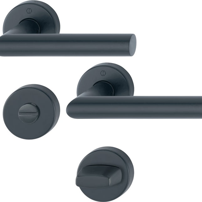 HOPPE Juego de escudos Amsterdam E1400Z/42KV/42KVS Acero inoxidable F9714M ( 3000209763 )