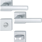 Juego de rosetas HOPPE Dublin 1124 / 843KV/843KVS Aluminio F1 ( 3000203137 )