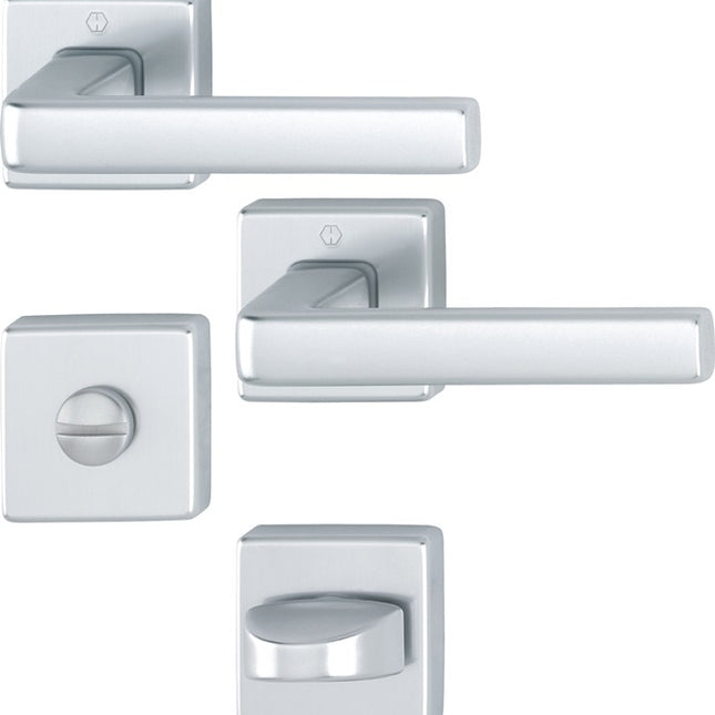 HOPPE Garniture à rosette Dublin 1124 / 843KV/843KVS aluminium F1 ( 3000203137 )