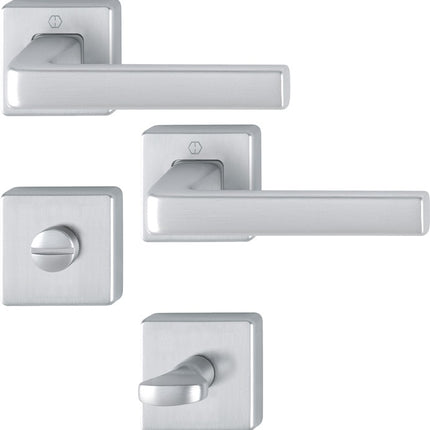 HOPPE Dublin 1124 / 843KV/843KVS set di rosette in alluminio F94-1 ( 3000203143 )