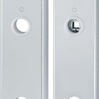 HOPPE long plate pair E3331/3310 F1 / silver-coloured F1 ( 3000209802 )