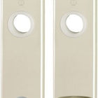 HOPPE Paire de plaques longues 202SP F2 / couleur maillechort F2 ( 3000252129 )