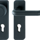 HOPPE Fire protection set Paris FS-K58 / 202K / 138 Plastic F9005M D/K ( 3000251117 )