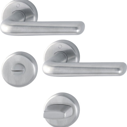 HOPPE Set di rosette Helsingborg E1730Z/17KV/17KVS Acciaio inox F69 ( 3000252053 )