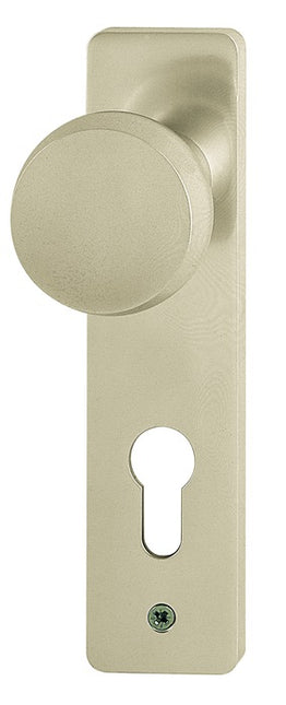 HOPPE Knob short plate 58/202K Aluminium F1 ( 3000252051 )