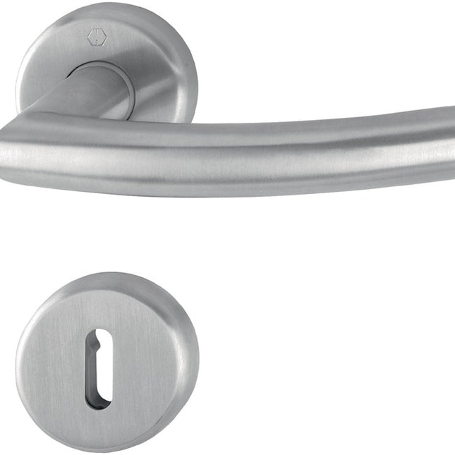 HOPPE Juego de escudos Narvik E1430ZP/17KV/17KVS Acero inoxidable F69 ( 3000252275 )