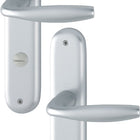 HOPPE Langschildgarnitur New York 1810/273P Aluminium F1 ( 3000203552 )